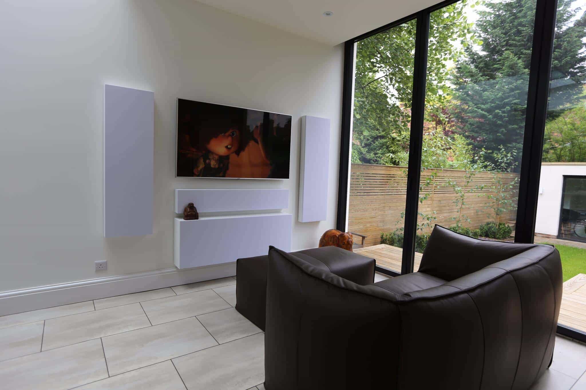 Case Study Modern Living Room Home Cinema Installation